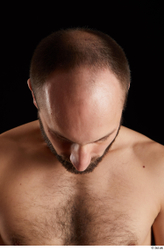 Head Man White Slim Bearded Studio photo references